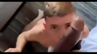 White twink sucking BBC like there is no tomorrow