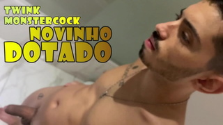 ShowerTime my Sex-trainer got horny and let me fuck him - I'm a monstercock topTwink - I fuck my trainer bareback in the bathroom - With Alex Barcelona