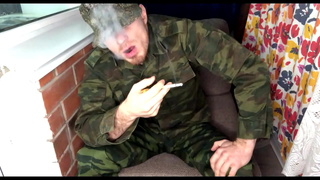 Soldier FUCKS Young Gay and CUMs on his BOOTS / Man Moans / Dirty Talk / Smoking